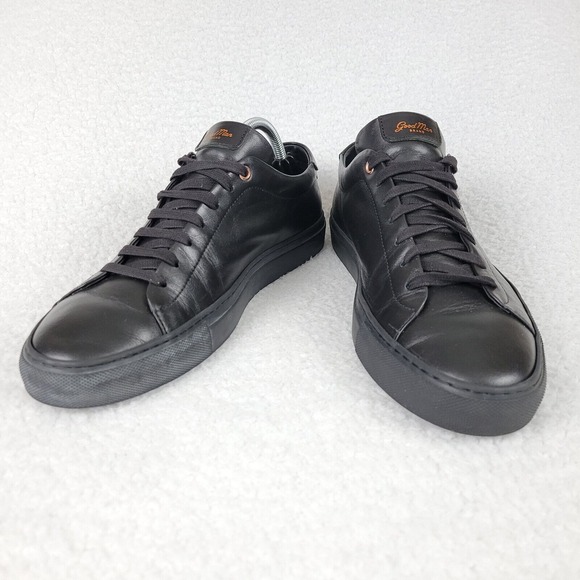 Good Man Brand Edge Lo Top Sneaker Men 10 Shoes Made in Italy Leather **READ - Picture 1 of 11